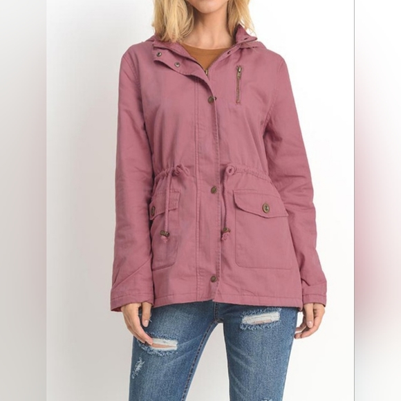 #175 🛑M,L Utility Parka Jacket with Fur Padded Hood - Picture 1 of 5